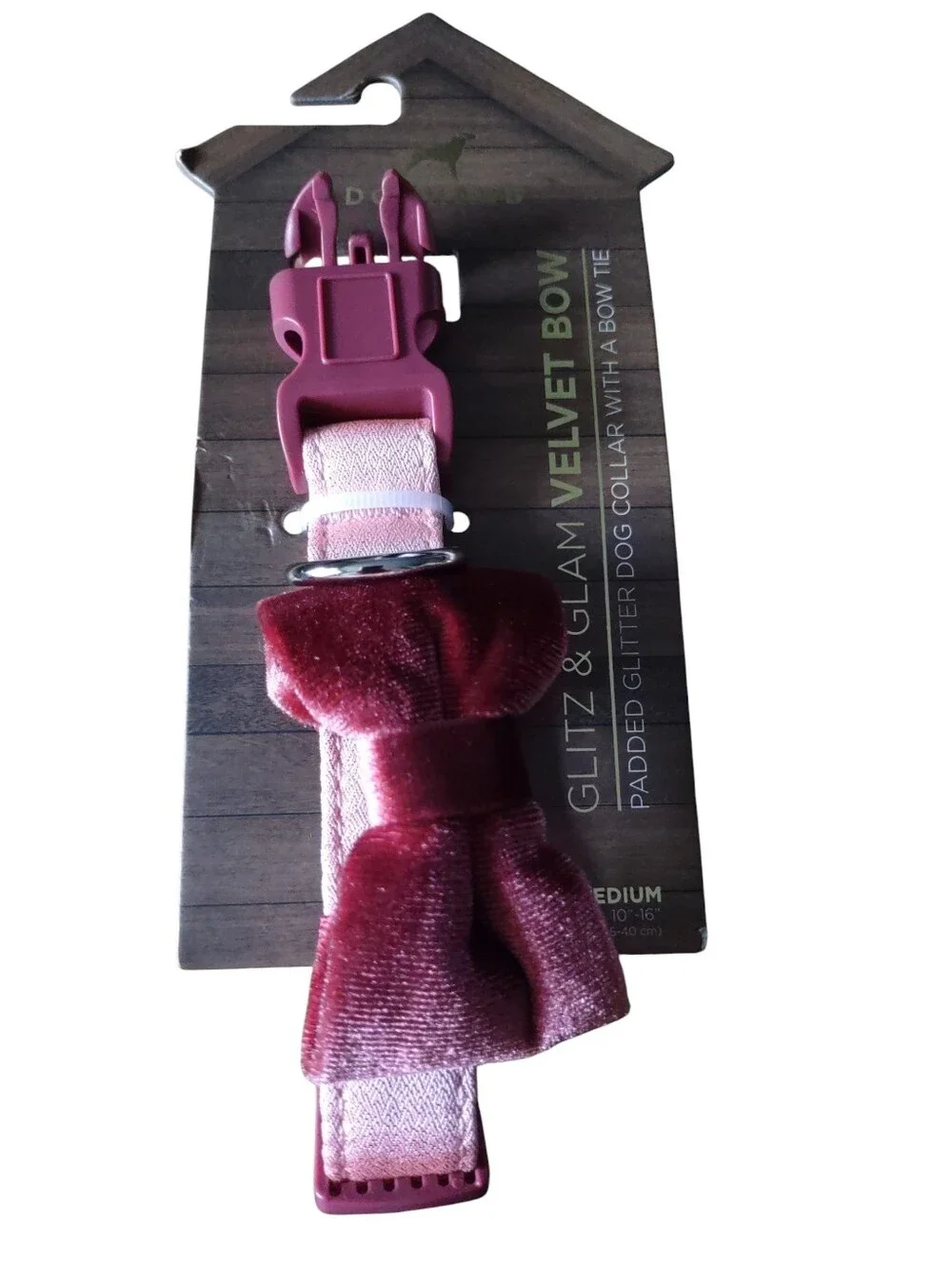 Doghaus Medium Glitz & Glam Velvet Bow